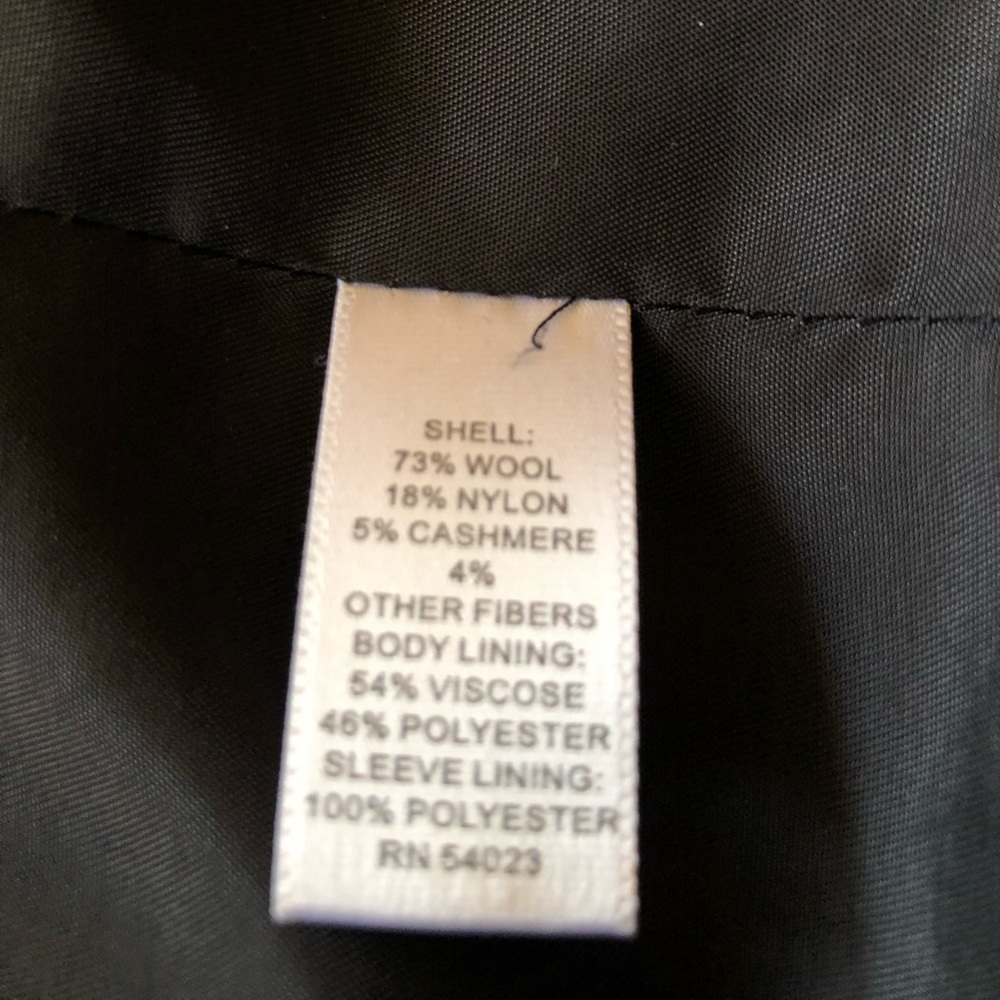 Mens classic pea coat - Picture 2 of 4